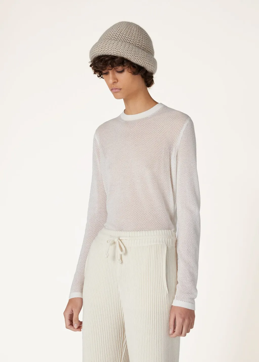 Round Collar Long Sleeve Sweater