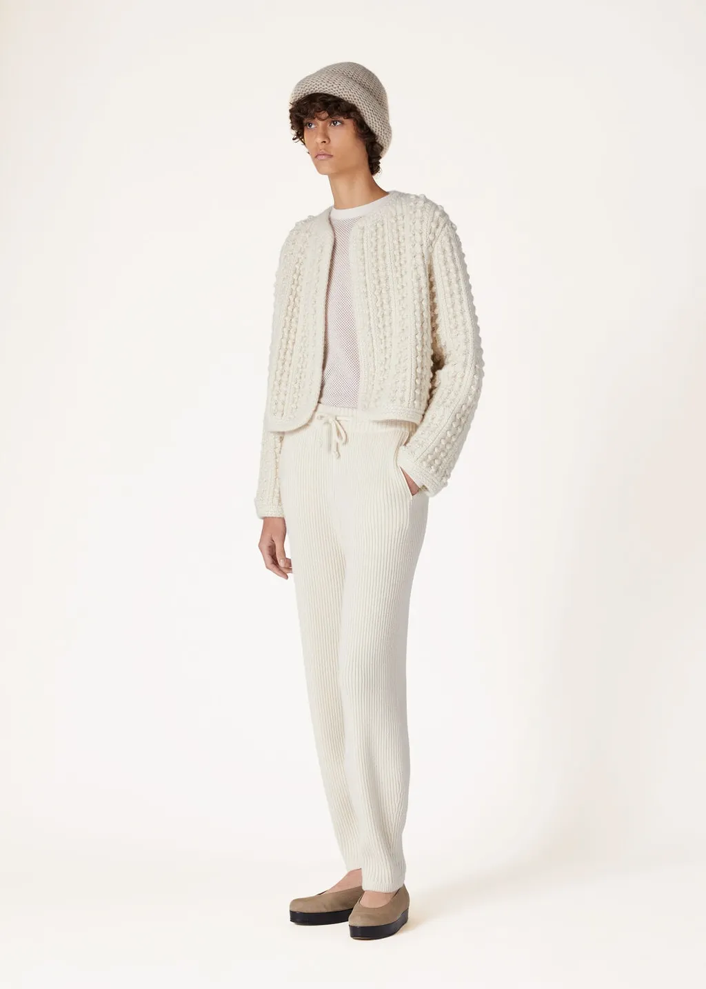 Round Collar Long Sleeve Sweater