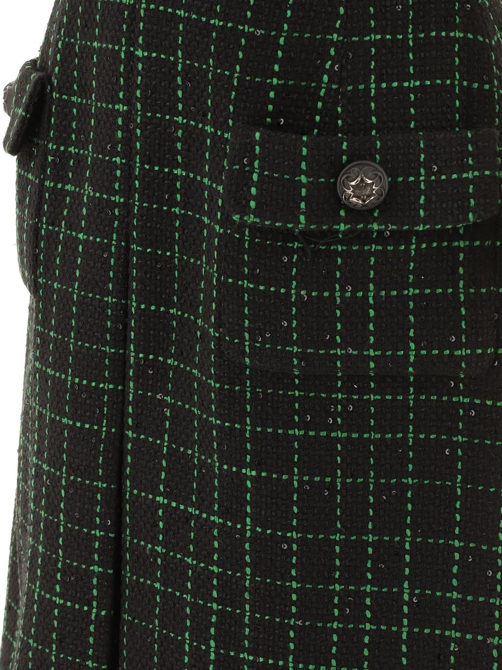 Elie Saab Matrix V-Neck Tweed Dress