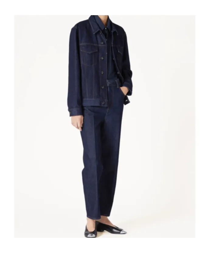 Long-Sleeved Denim Coat
