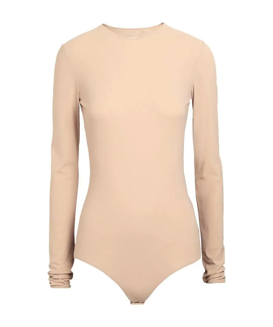 Maison Margiela Four-Stitch Long-Sleeve Bodysuit