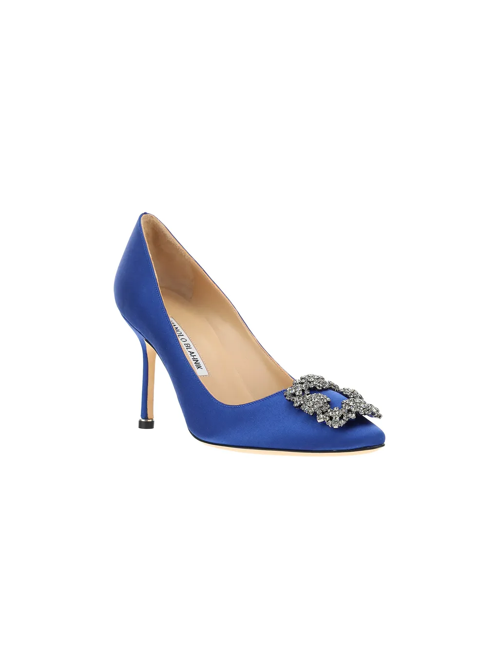 Manolo Blahnik Hangisi Crystal Embellished Pumps