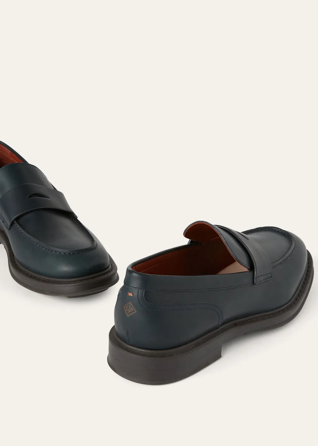Travis Penny-Slot Leather Loafers