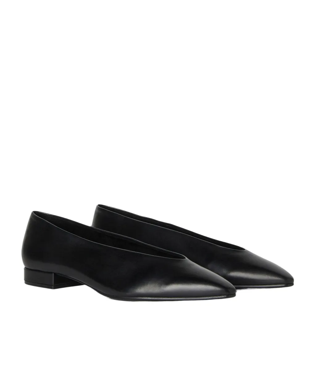 Loro Piana Rebecca Pointed-Toe Ballerina Shoes