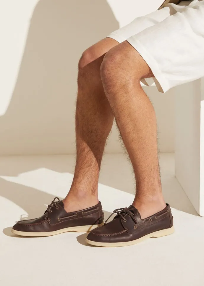 Loro Piana Lace-Up Flat Shoes