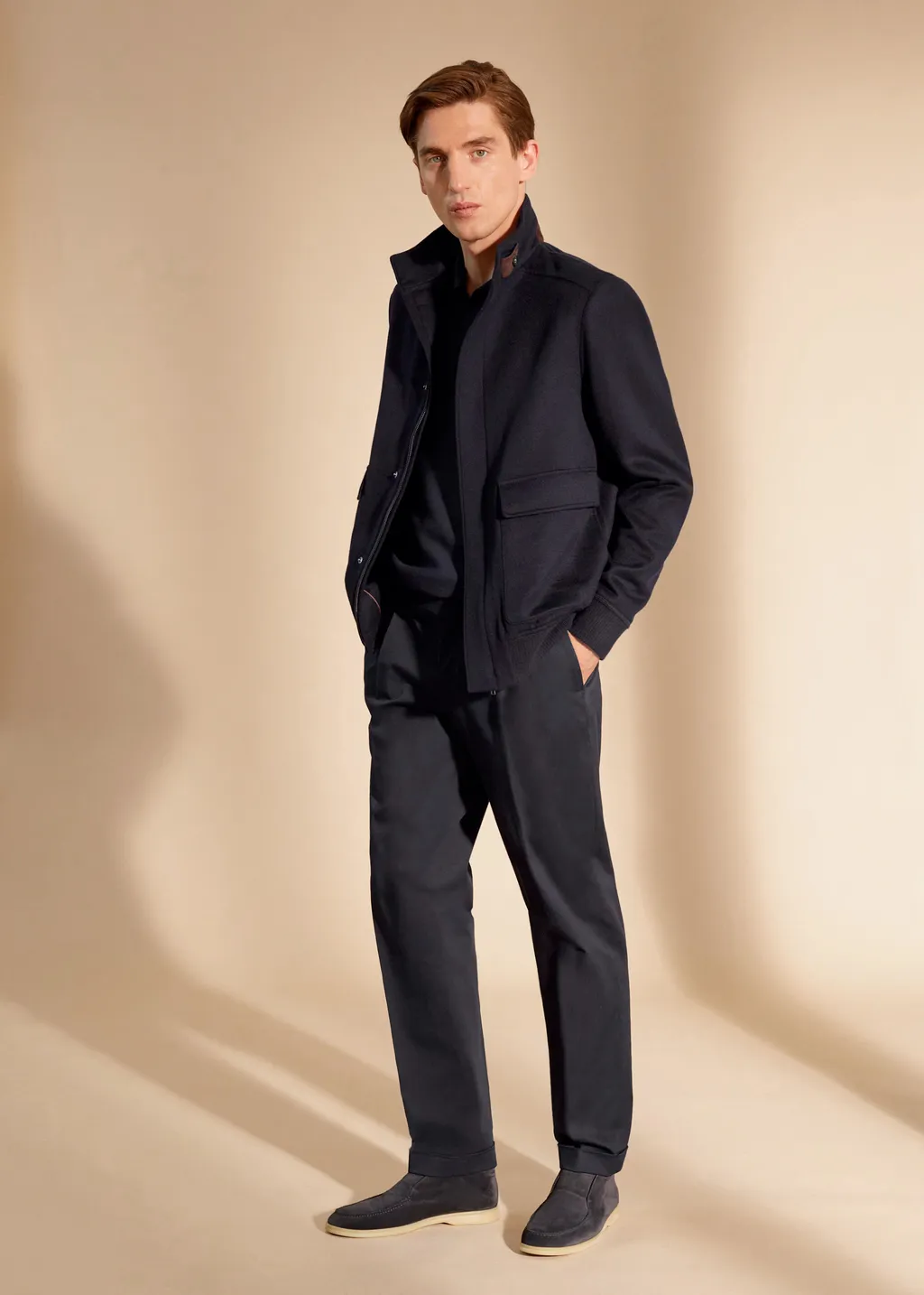 Loro Piana Buttonless Polo Shirt