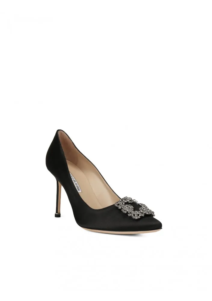 Manolo Blahnik Hangisi Embellished Pointed Toe Pumps