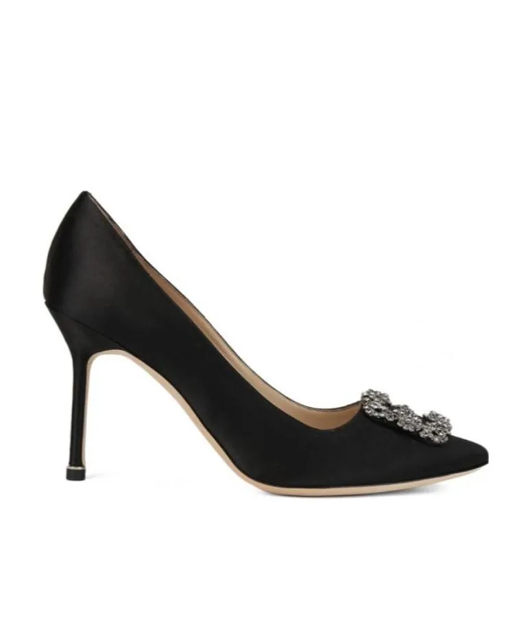 Manolo Blahnik Hangisi Embellished Pointed Toe Pumps