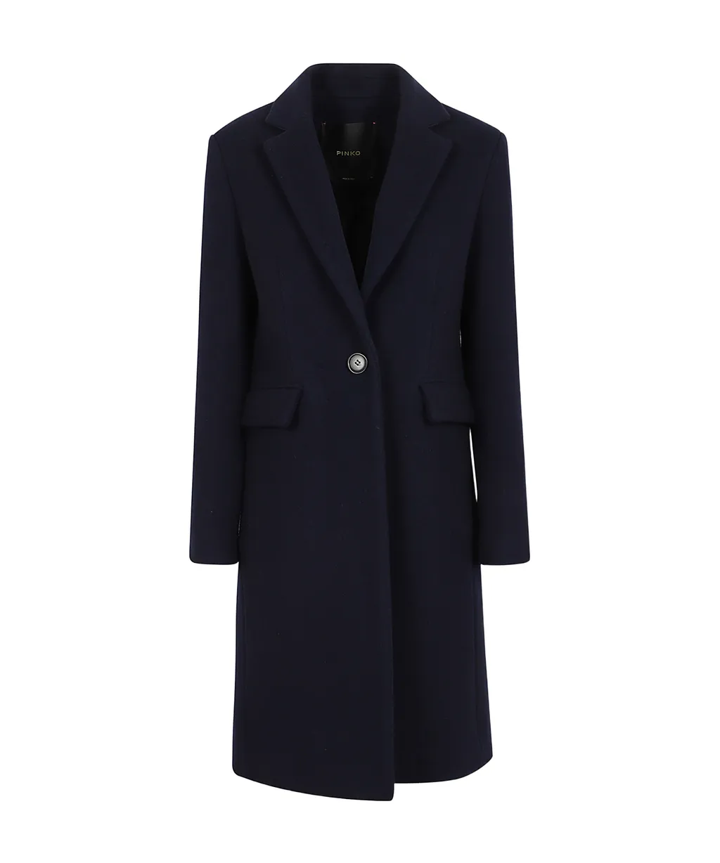 Pinko Single Breasted Long Coat