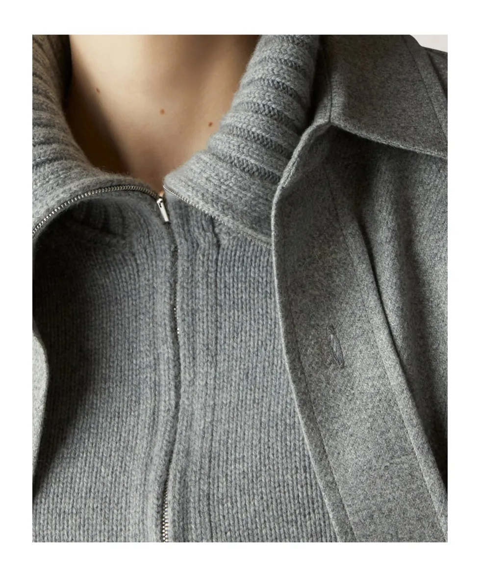 Half Zipper Long-Sleeved Sweater