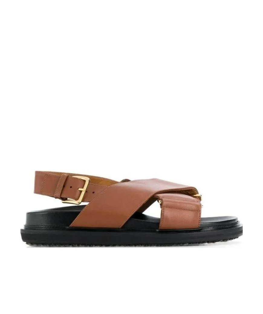 Marni Criss-Cross Fussbett Sandals