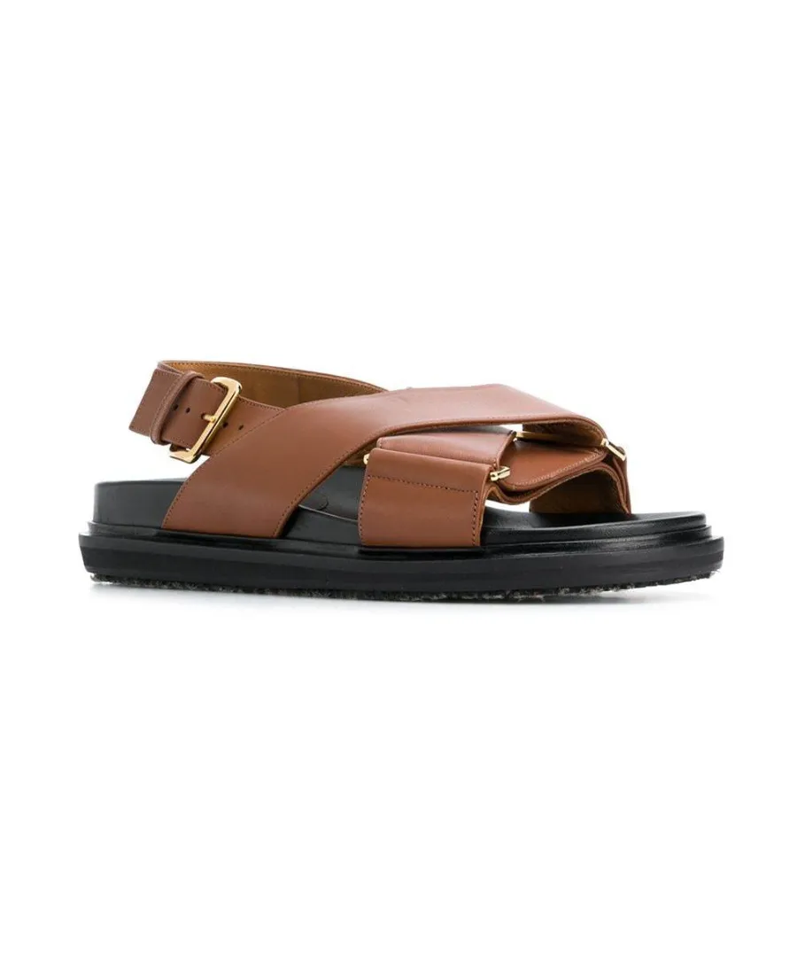 Marni Criss-Cross Fussbett Sandals
