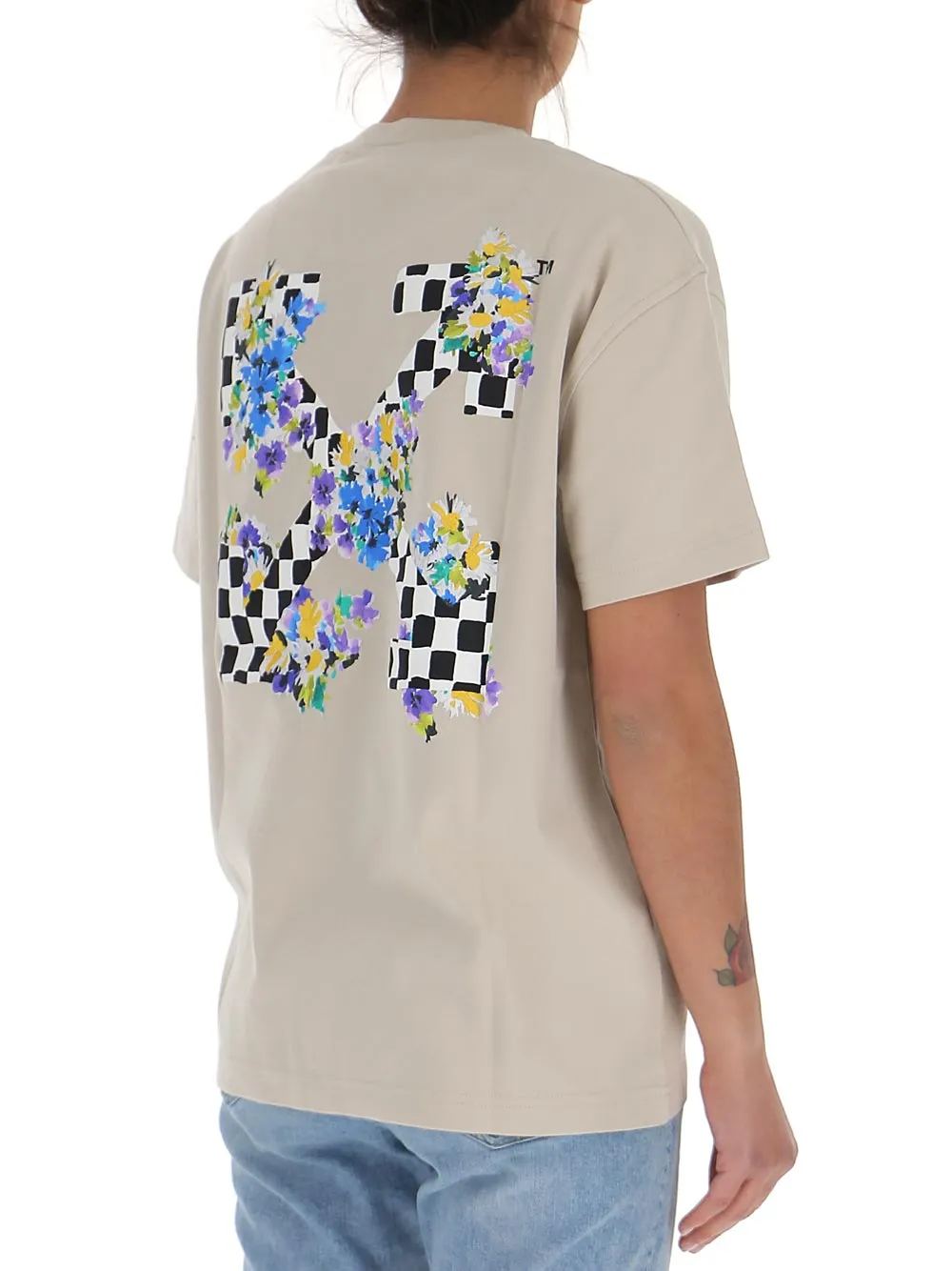 Check Arrows Print T-Shirt