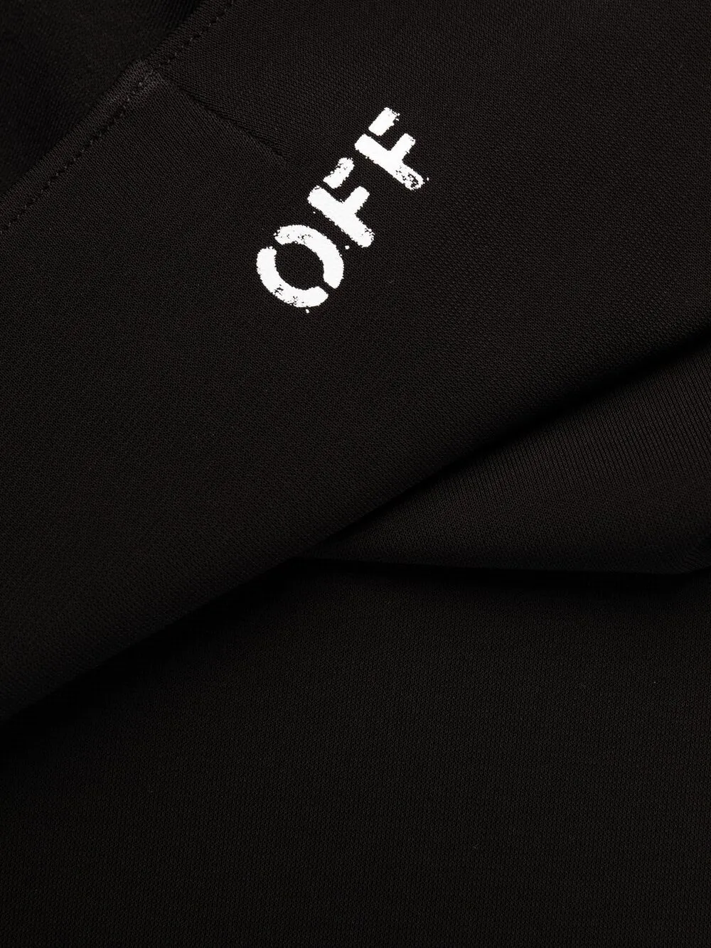 Off-White Logo Detail Draped Mini Dress