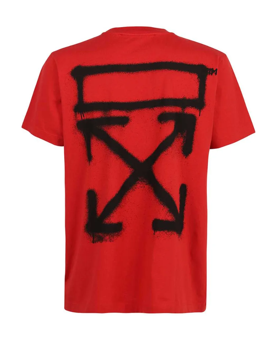 Spray-Print Cotton T-Shirt