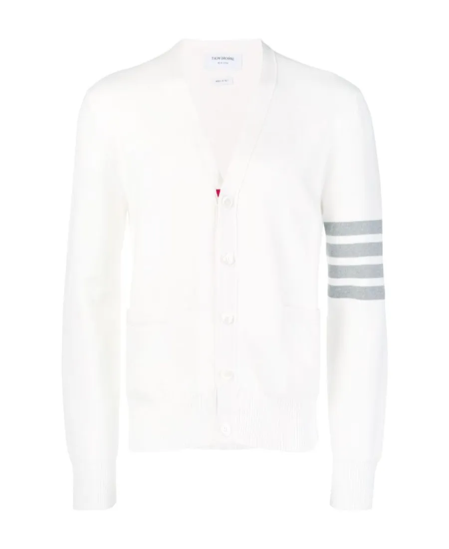 Thom Browne 4-Bar V-Neck Cardigan