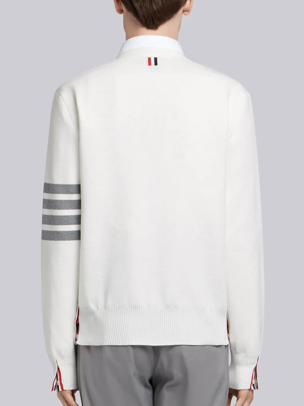 Thom Browne 4-Bar V-Neck Cardigan