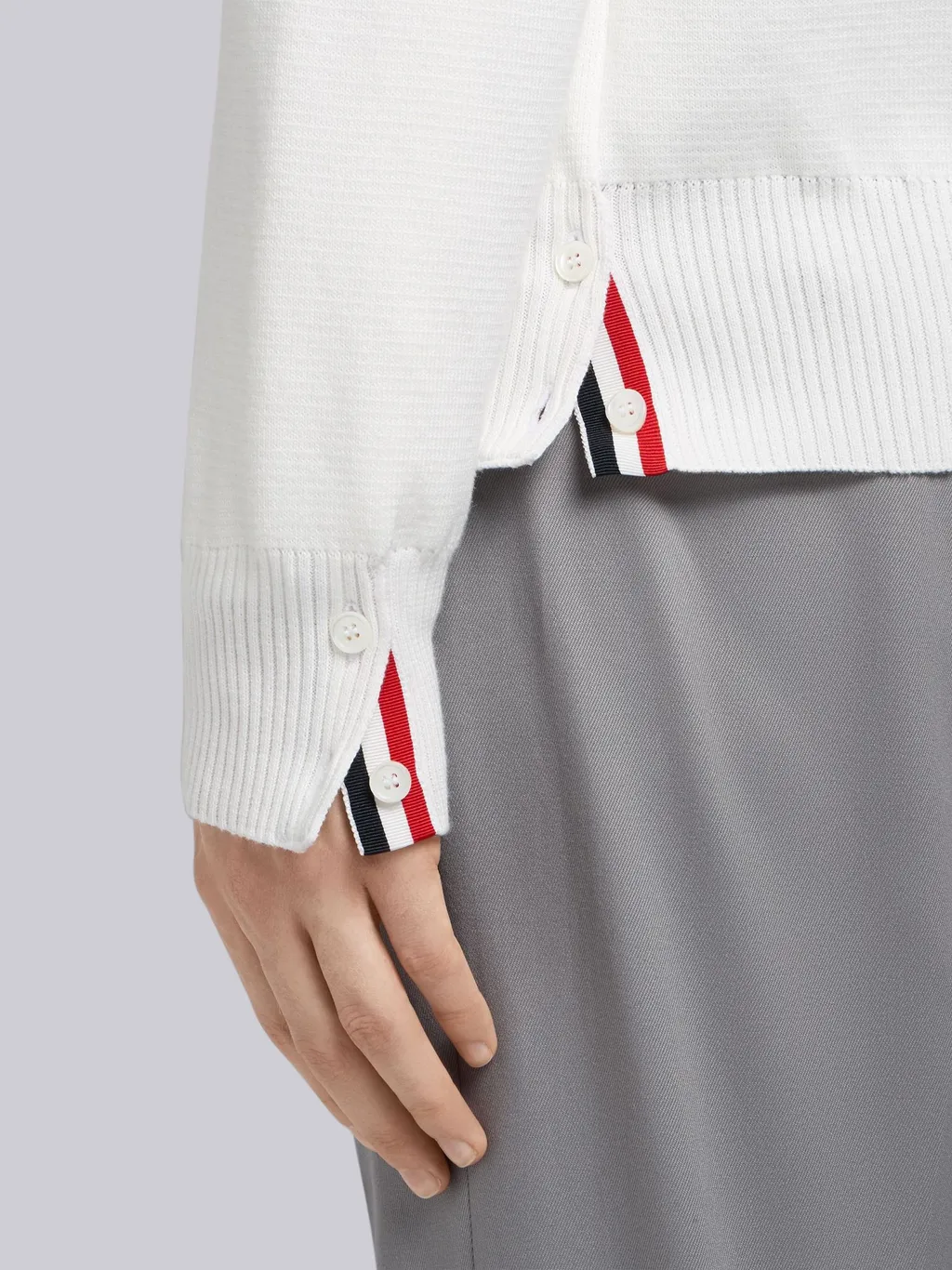 Thom Browne 4-Bar V-Neck Cardigan