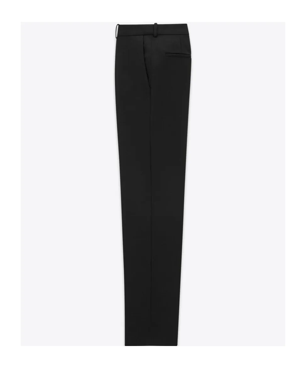 Saint Laurent High Waist Slim Fit Trousers