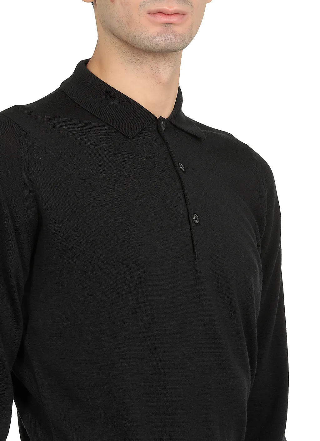 John Smedley Belper Long-Sleeved Polo Shirt