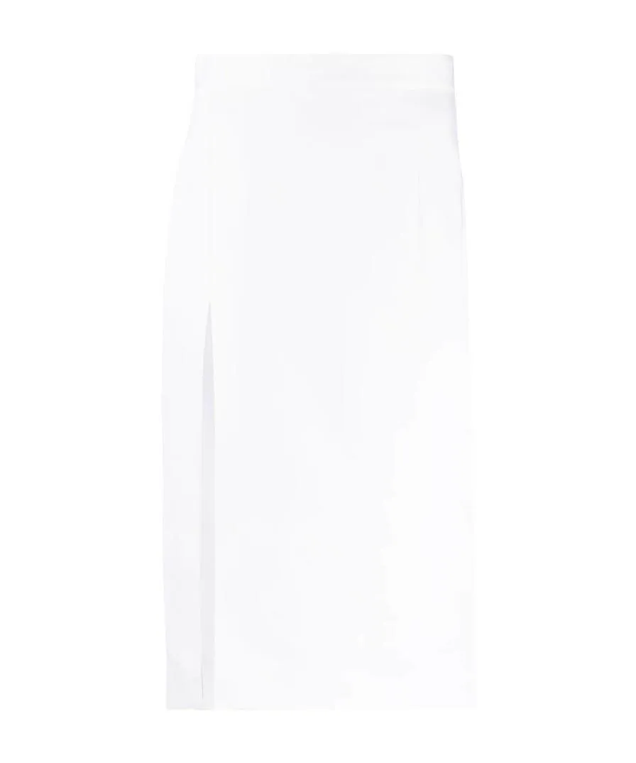 Slit-Detail High-Waisted Skirt