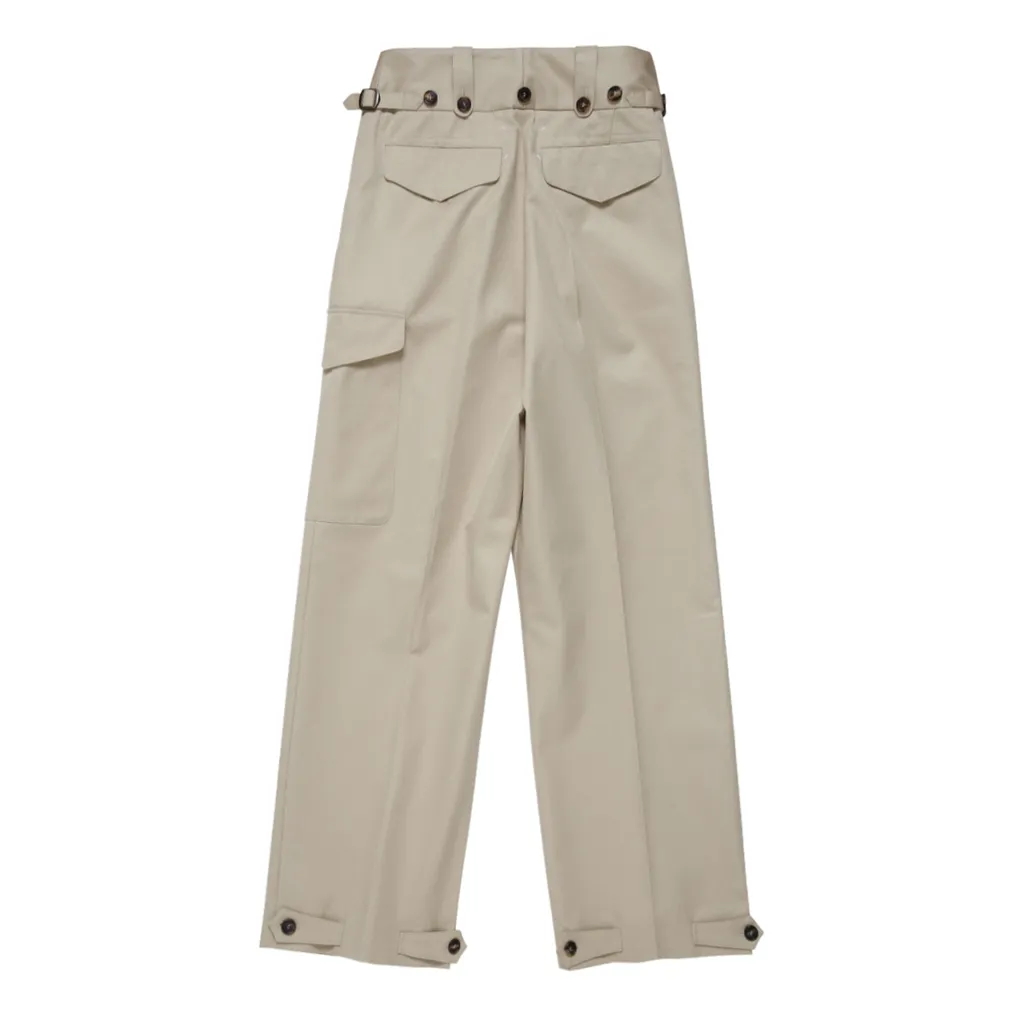Maison Margiela Buttoned Wide Leg Trousers