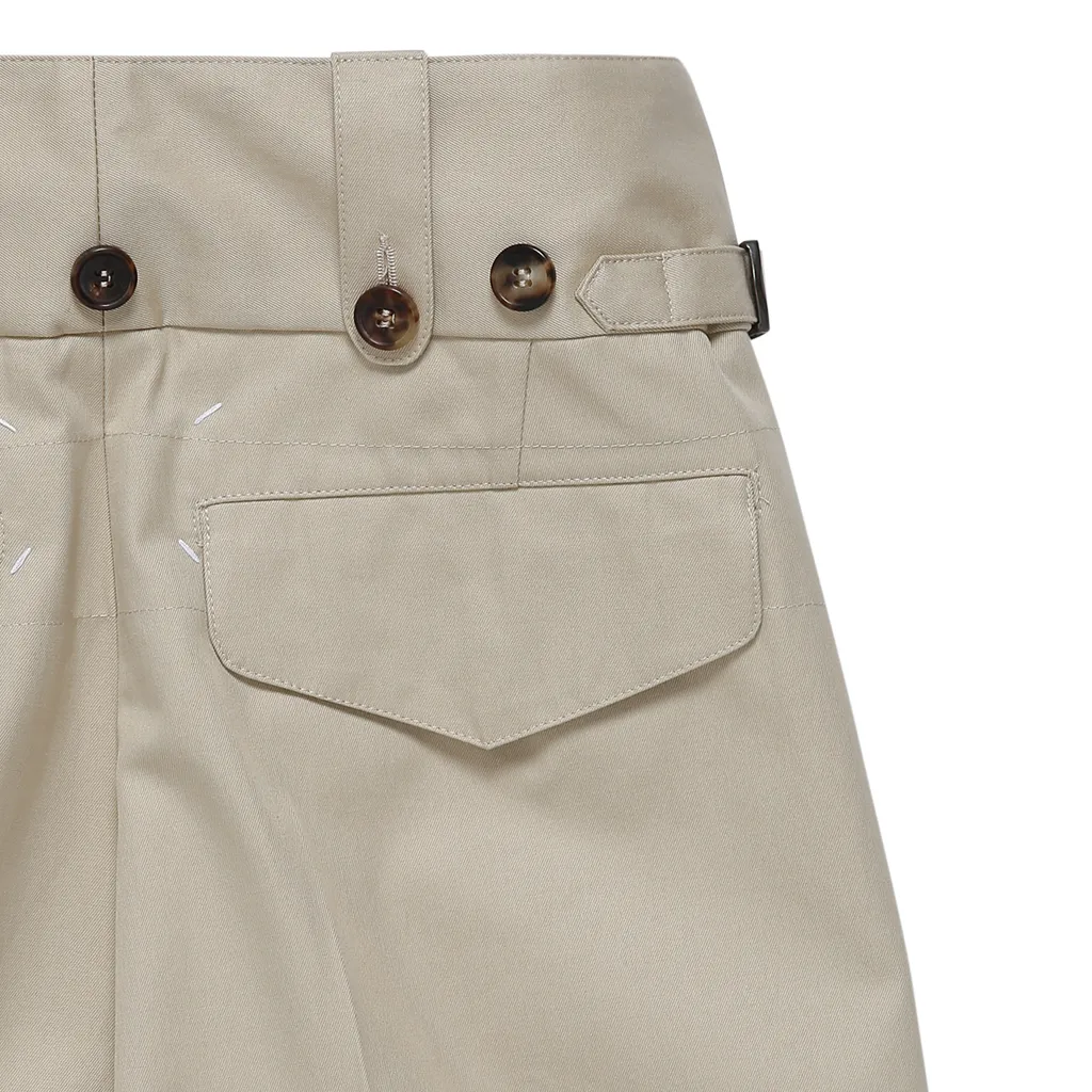 Maison Margiela Buttoned Wide Leg Trousers