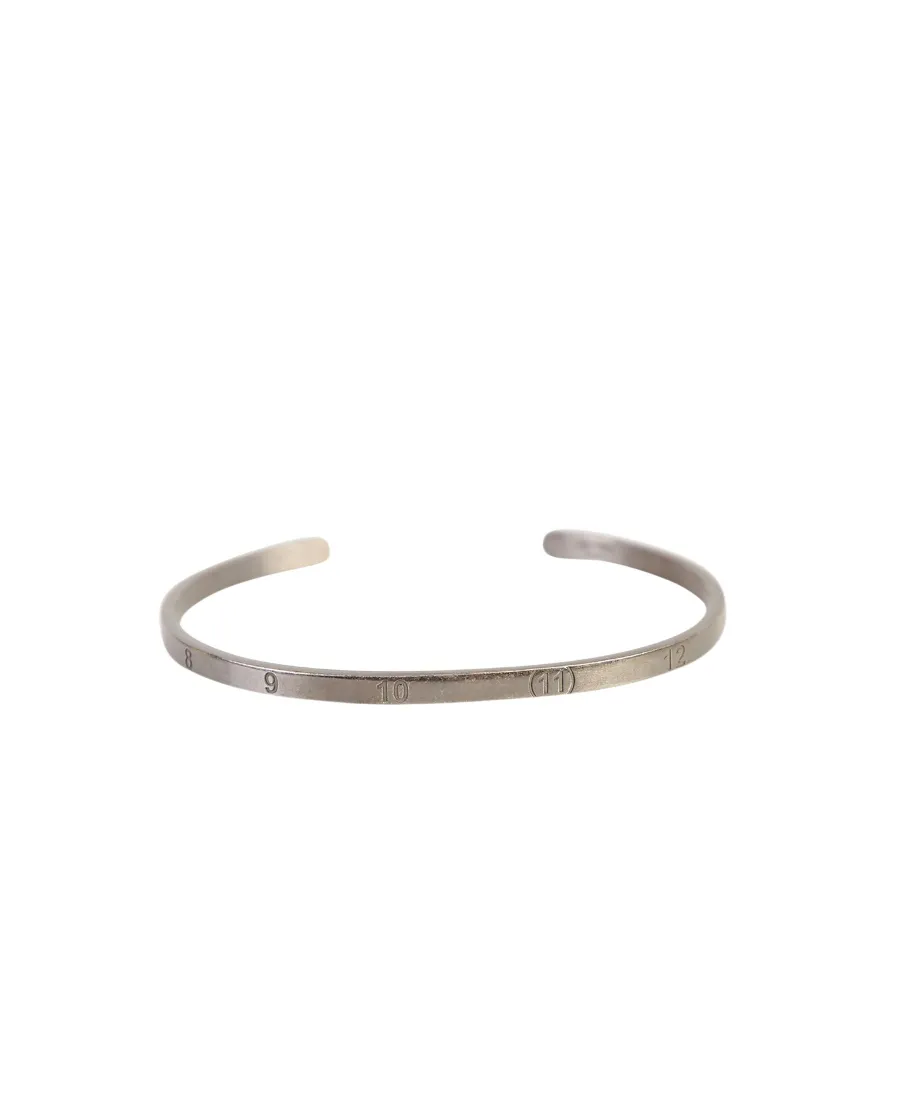 Number-Engraved Cuff Bracelet