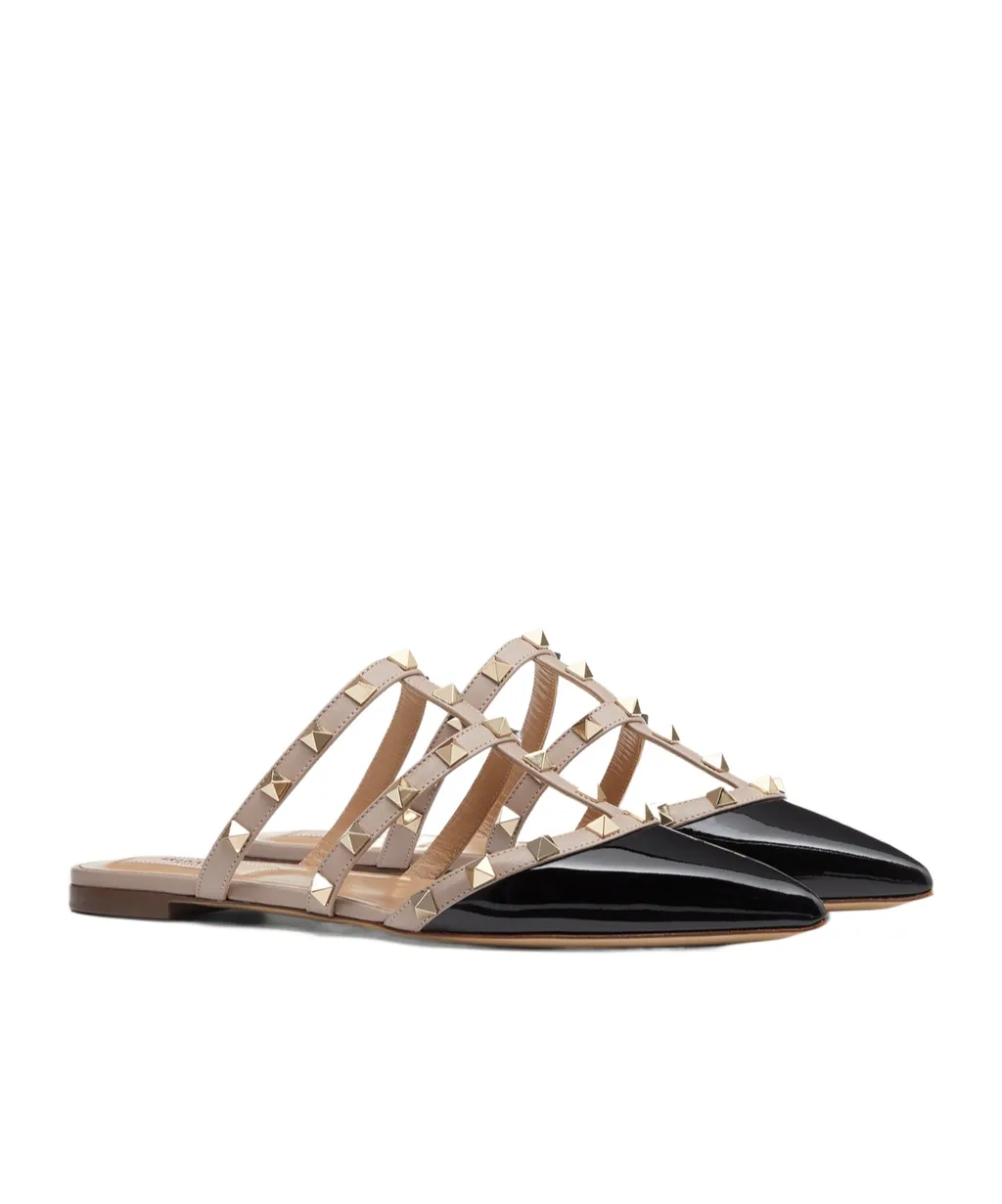 Valentino Garavani Rockstud Pointed Toe Slip-On Mules