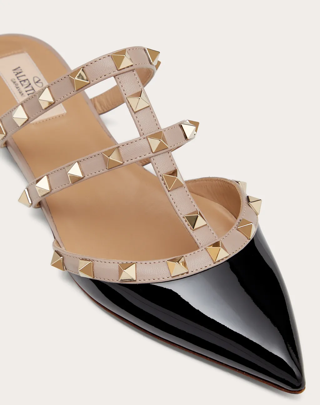Valentino Garavani Rockstud Pointed Toe Slip-On Mules