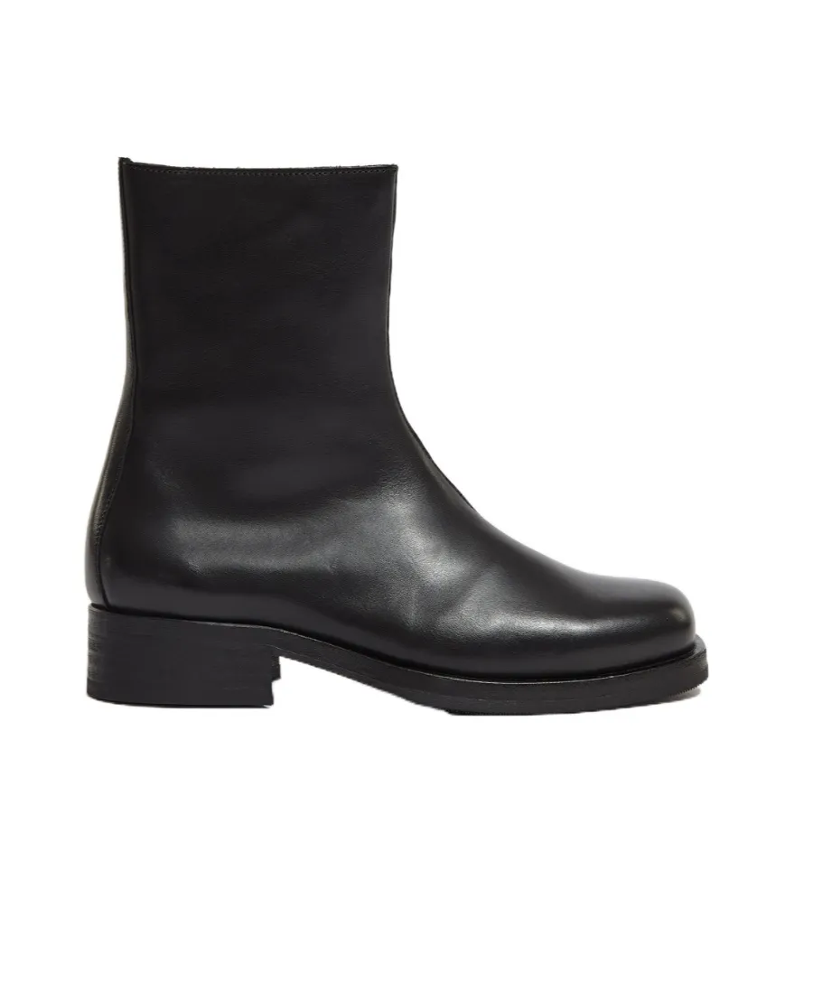 Black Cuban Ankle Boots