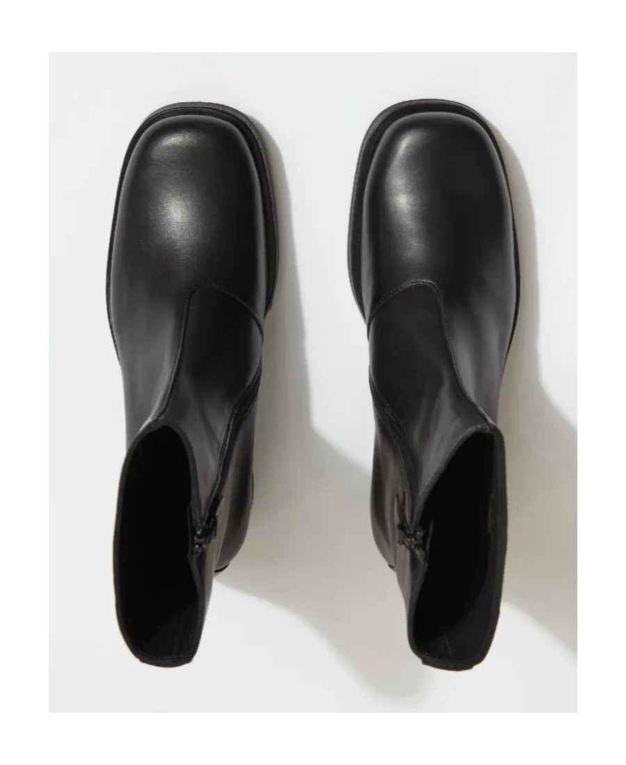 Black Cuban Ankle Boots