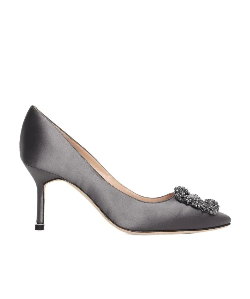 Hangisi 70 Gem Clasp High Heels
