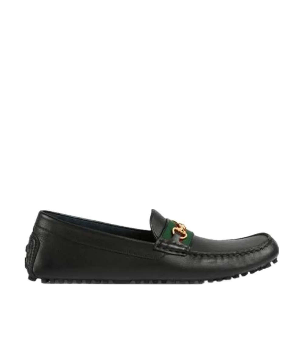 Gucci Logo Web Driver Loafers