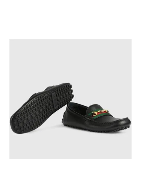 Gucci Logo Web Driver Loafers
