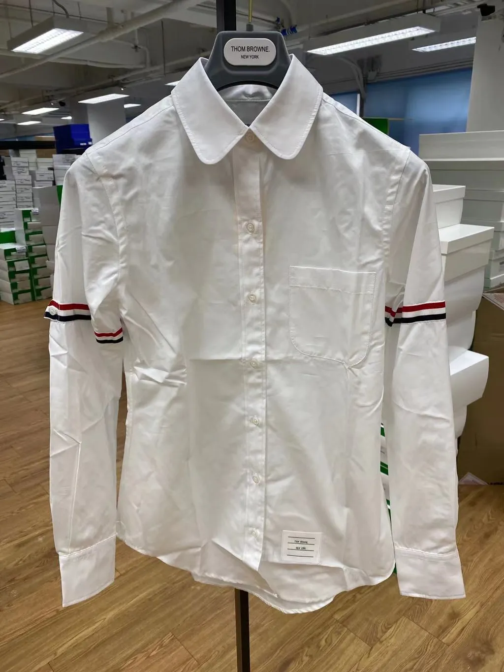 Thom Browne Classic Striped Sleeve Shirt