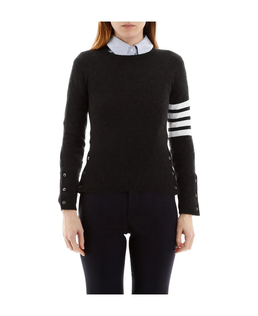 Thom Browne 4-Bar Crewneck Jumper
