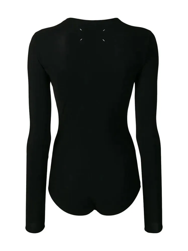 Maison Margiela Long-Sleeved Jersey Bodysuit