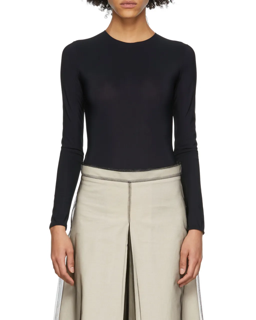 Maison Margiela Long-Sleeved Jersey Bodysuit