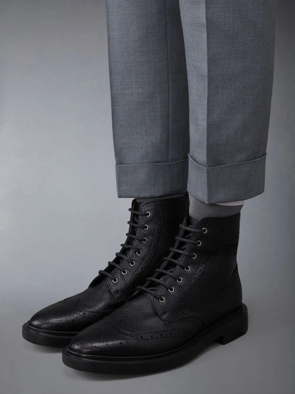 Thom Browne Brogue Lace-Up Boots