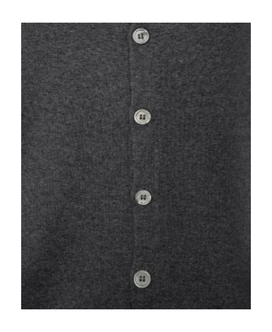 Sleeveless Wool Knitted Cardigan