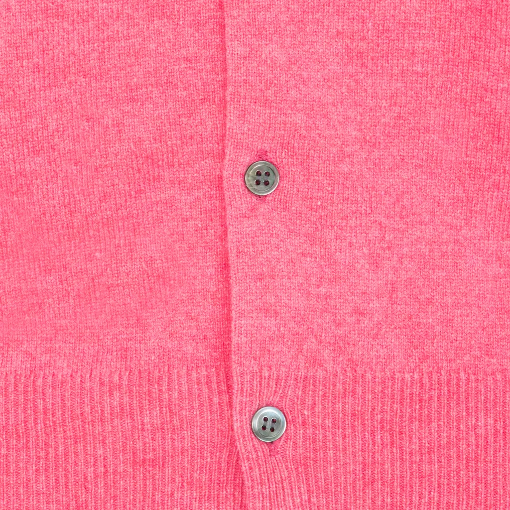 Overlapping Heart Wool Cardigan