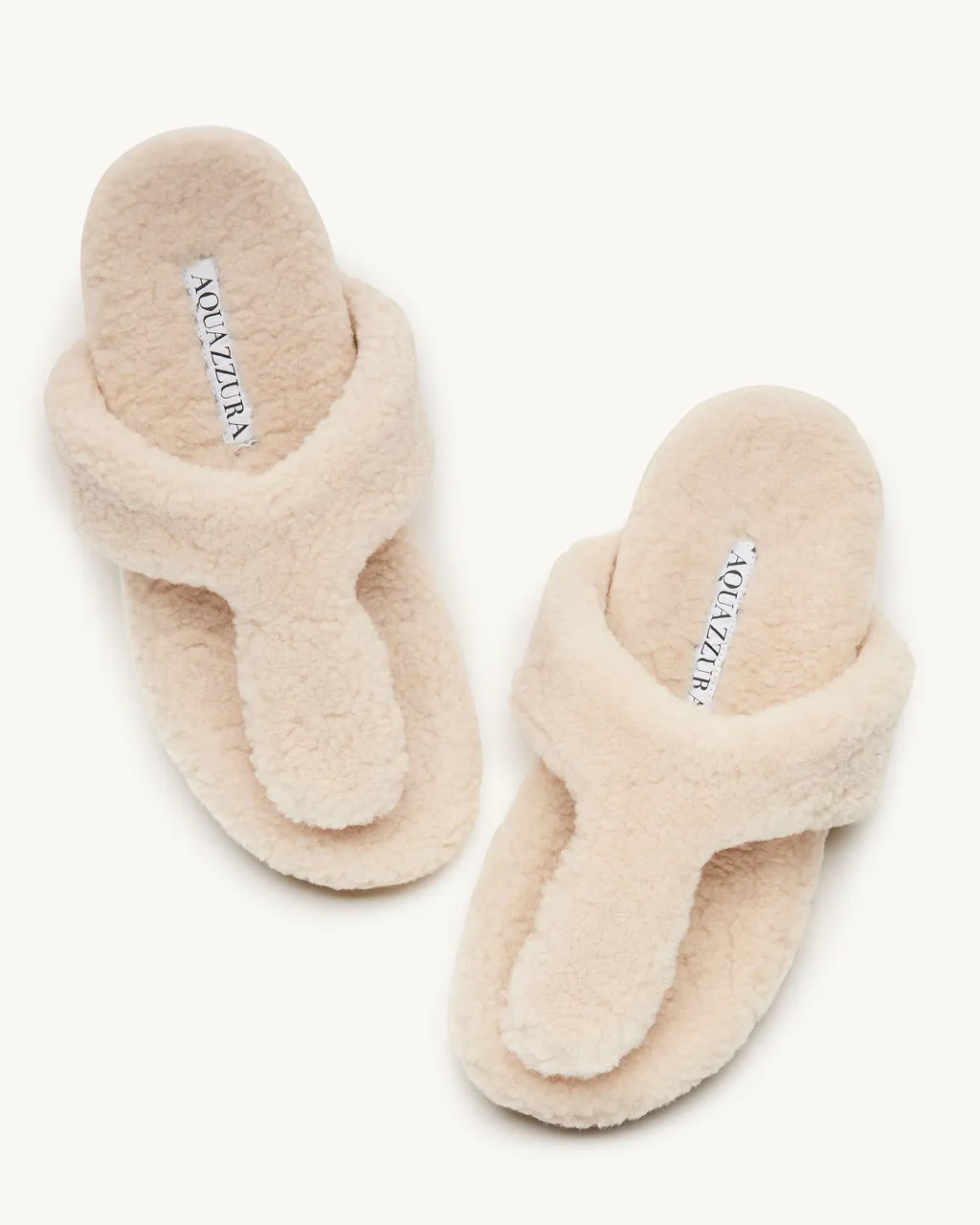 Relax Shearling Thong Sandals