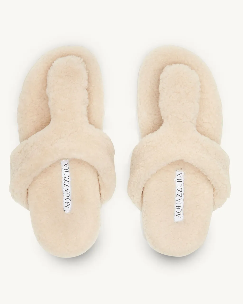 Relax Shearling Thong Sandals