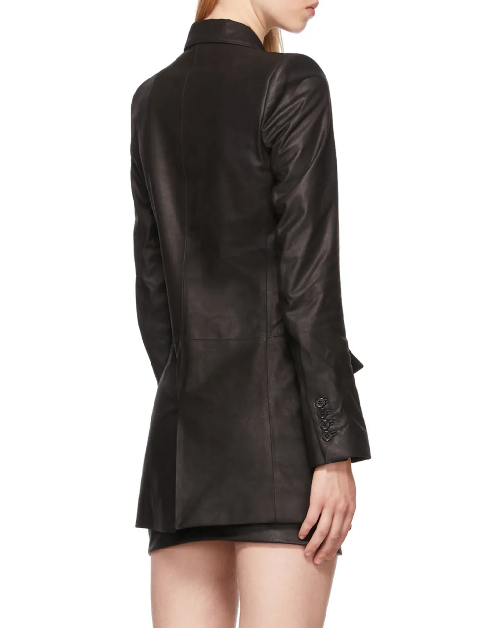 Ann Demeulemeester Oversized Leather Jacket