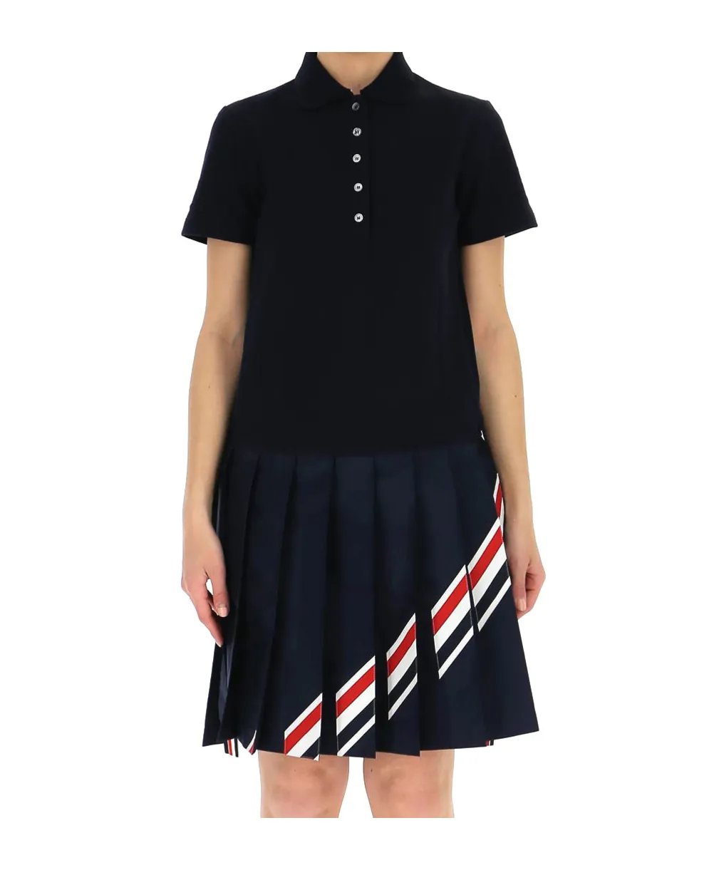Rwb-Stripe Polo Dress