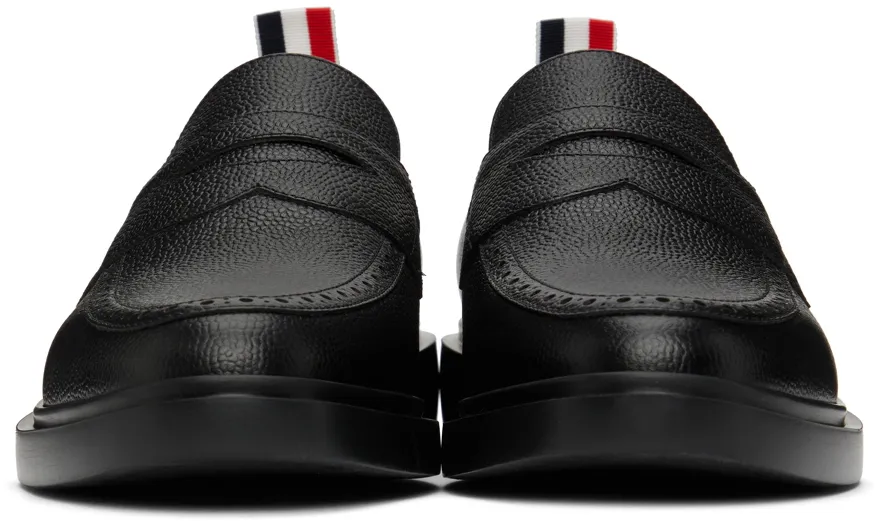 Thom Browne Penny Bar Almond Toe Loafers