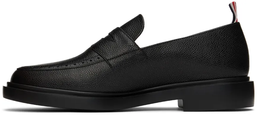 Thom Browne Penny Bar Almond Toe Loafers