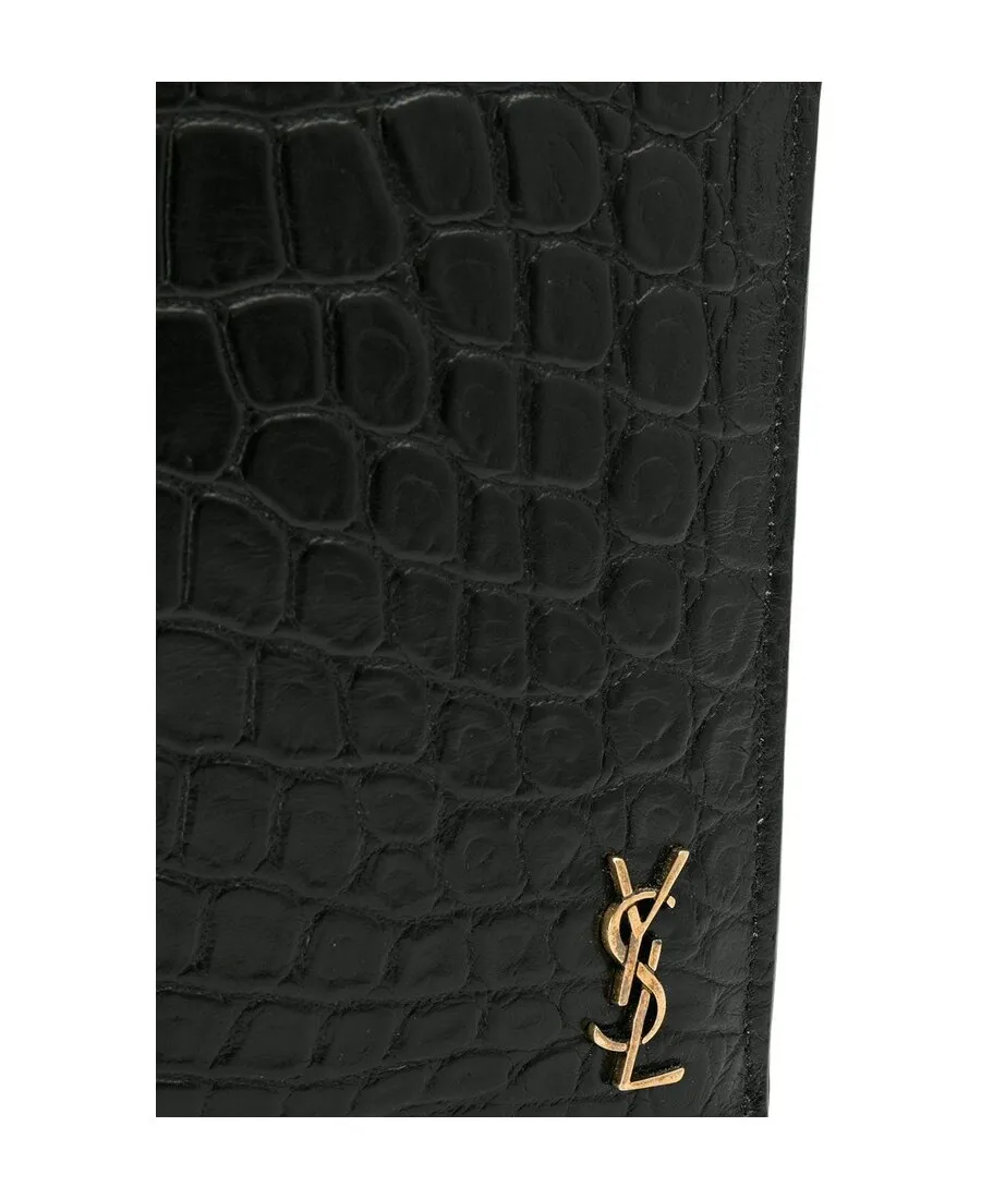 Saint Laurent Tiny Monogram Zippered Tablet Holder
