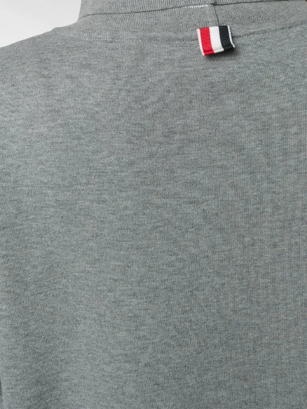 Four-Stripe High-Neck Sweater